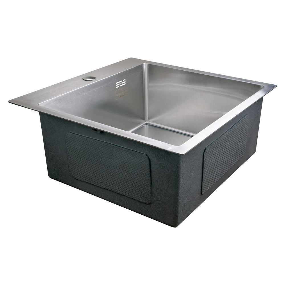 Кухонная мойка с нержавеющей стали Kroner KRP Gebürstet - 5050HM (3/1 мм) Киев - изображение 4