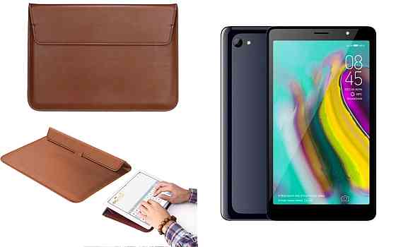 Чехол-конверт VitoCase для Tecno Tab 7 P704a, с функцией подставки для планшета Коричневый Киев