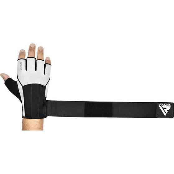 Перчатки для фітнесу RDX W3 WHITE WITH EVA PADDING-M Кам'янське
