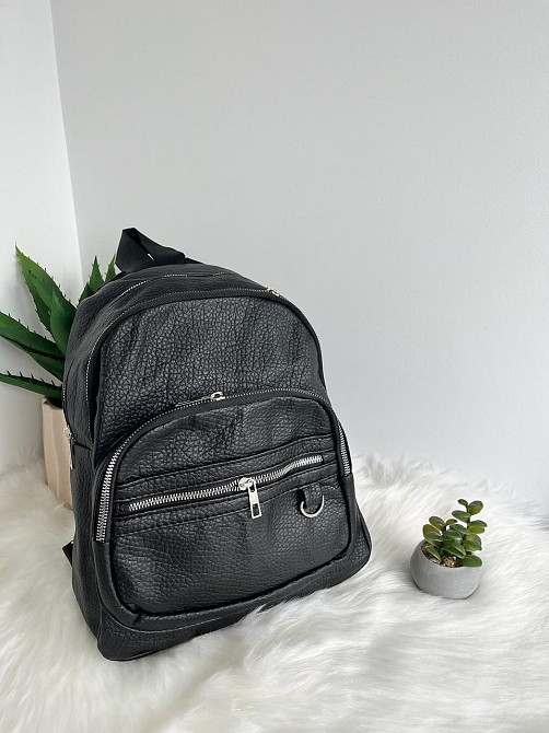 Рюкзак городской молодежный женский черный Киев - изображение 5