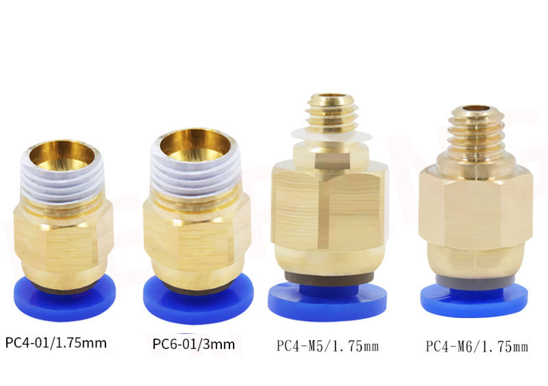 Фитинг крепление PTFE трубки PC8-02 8мм 1/4 дюйма пневморазъем для 3D-принтера Киев - изображение 5
