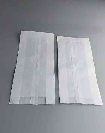 Жиростойкий бумажные пакеты саше 10/5*23 Белый (100 шт) Харьков