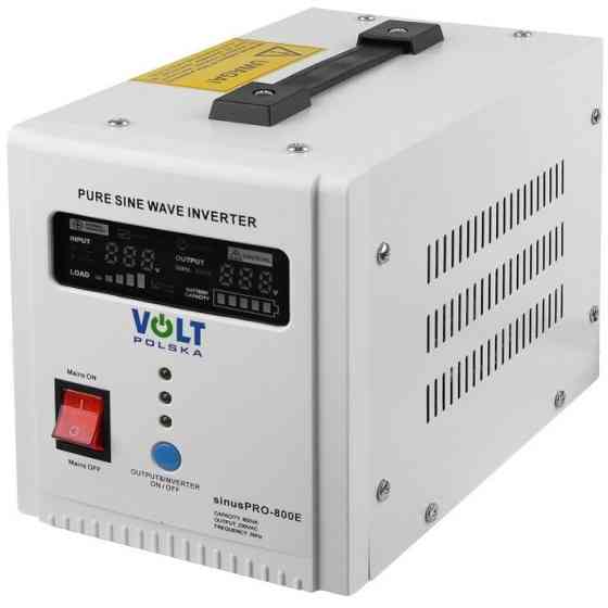 Гібридний ДБЖ / інвертор Volt Polska SINUS PRO 800 E 12/230 V 500/800 W (3SP080012E) Київ