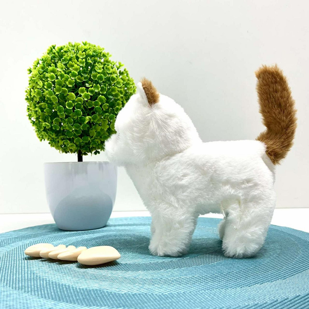 Кошеня інтерактивне ходить видає звуки ворушить хвостиком в рюкзаку Білий з коричневим (777-23C) Чернігів - фото 7