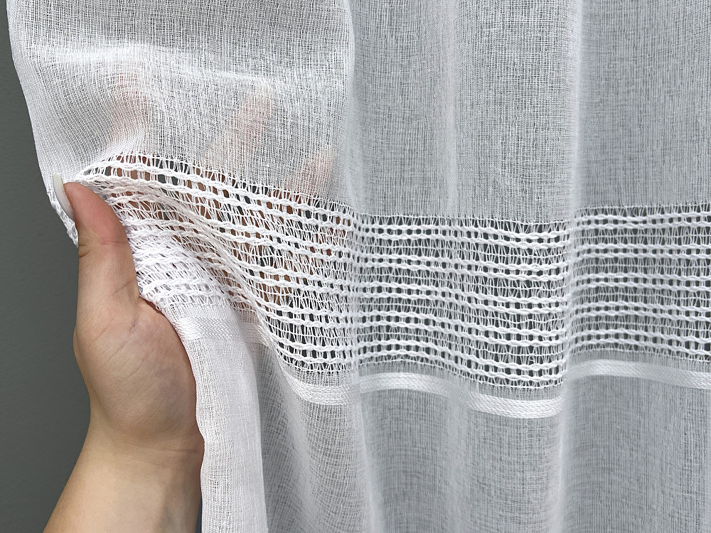 Тюль VR-Textil 2086т Мережка Льон Білий 400х240 см (42-1363) Київ - фото 6