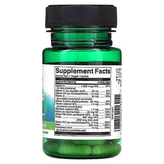 Мультивитамины Swanson Mini Cap Multi, 30 Veggie Capsules Луцк