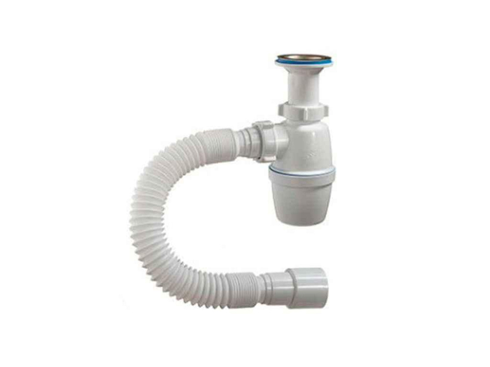 Сифон 1 1/2 40 с гибкой трубой А - 40029 ТМ Waterstal Solmir Киев - изображение 1