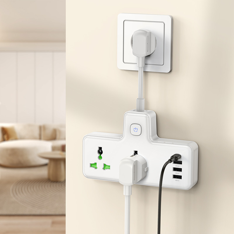 Сетевой удлинитель HOCO AC11A Voyage 2-position expansion socket(1C3A) (8.5 cm) White Киев - изображение 6