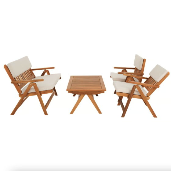 Комплект садових меблів Di Volio Lusiano складаний бежевий Київ