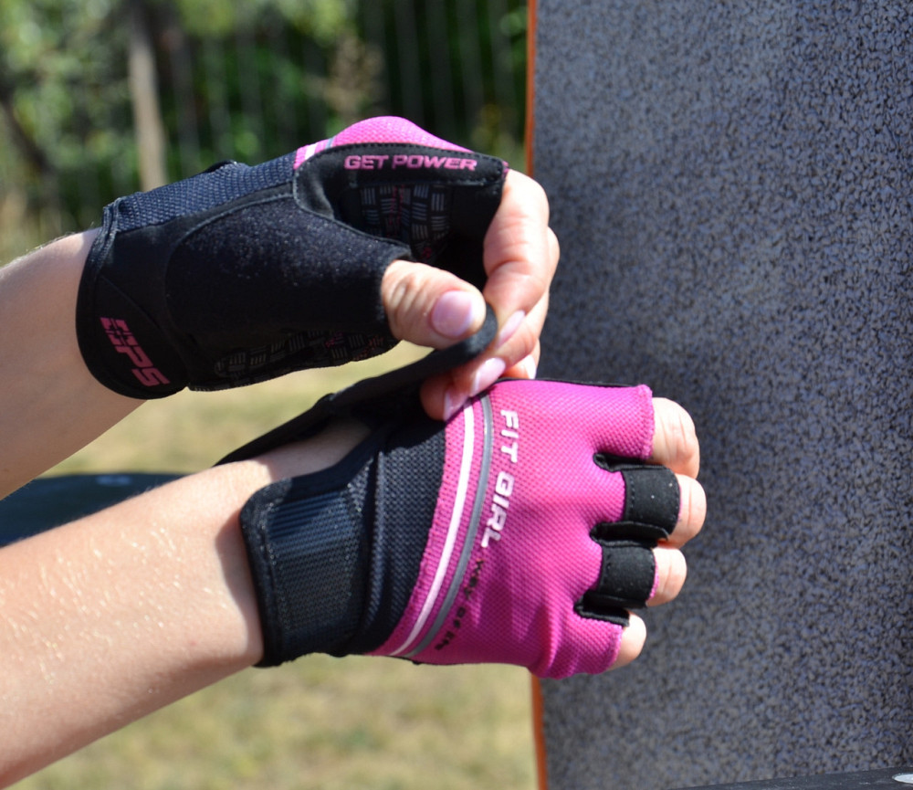 Рукавички для фітнесу Power System PS-2920 Fit Girl Evo Pink S Кам'янське - фото 10