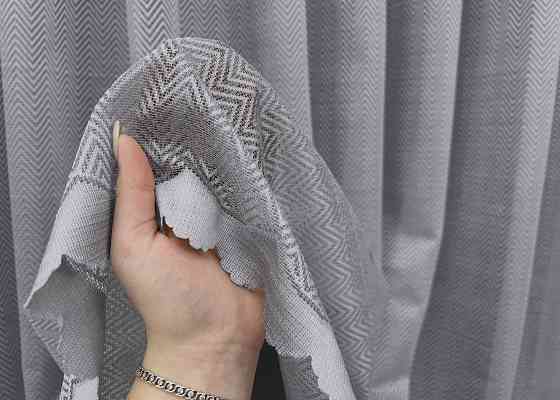 Тюль VR-Textil 2003т Жакард Сірий 400х270 см (42-1013) Київ