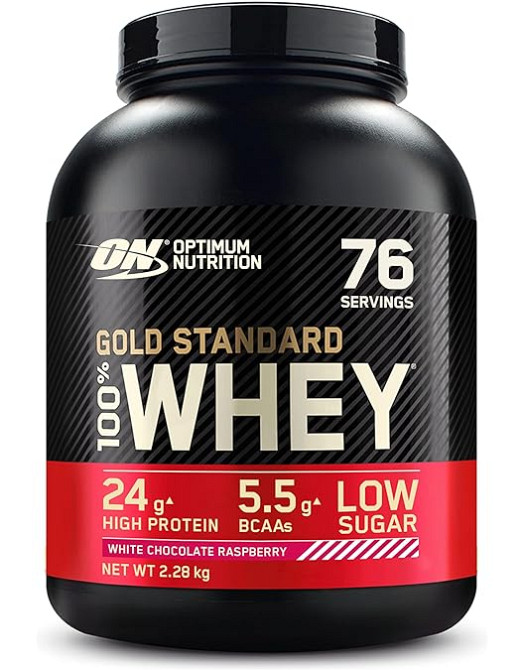 Gold Standard 100% Whey 2273g (White Chocolate Raspbery) EU Луцьк - фото 1