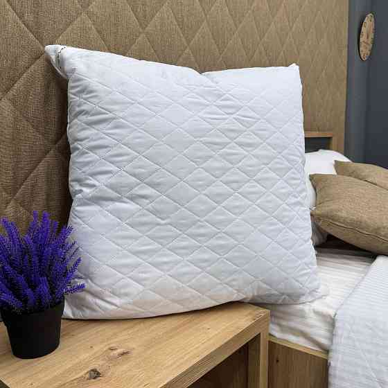 Подушка для сну гіпоалергенна Decorator Ultra Sonic 70x70х20 см, колір білий (84-095) Київ