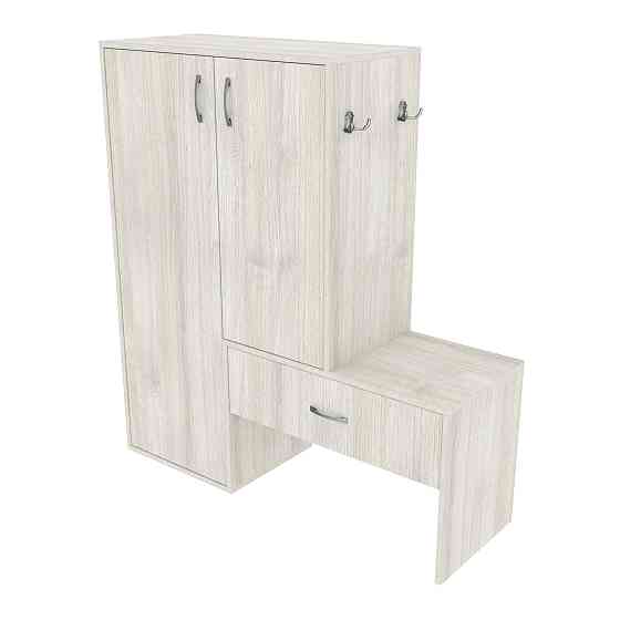 Тумба для обуви №6, Дуб Шамоні Світлий, 1100/360/1200 Львов