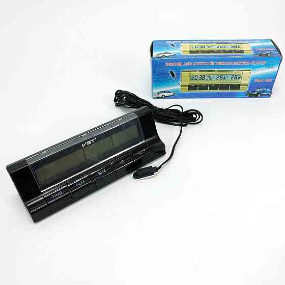 Автогодинник з термометром VST-7037 QN-86 Львів