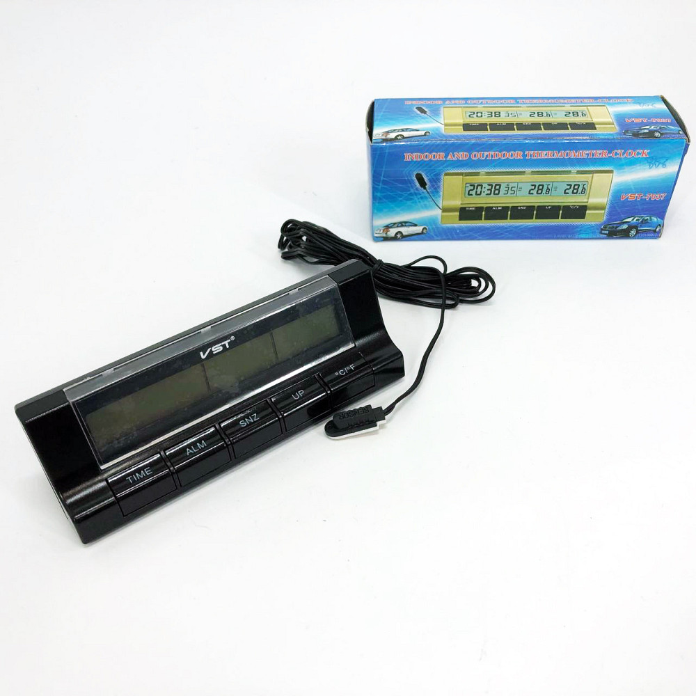Автогодинник з термометром VST-7037 QN-86 Львів - фото 1