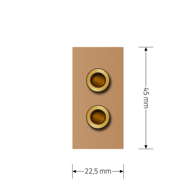 LIVOLO Аудіо розетка LIVOLO Banana Plug, золота, для колонок / підсилювача, модуль 0.5 поста (V Коломия - фото 9