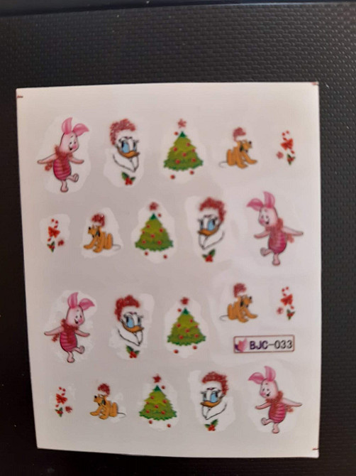 Новогодние наклейки на ногти Киев - изображение 1