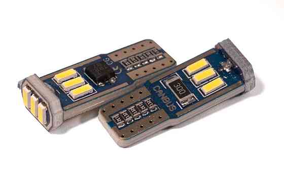 Світлодіодна лампа StarLight T10 9 діодів 4014 12 V 1.7 W WHITE / друкована плата / мультиполярна / Canbus Харків