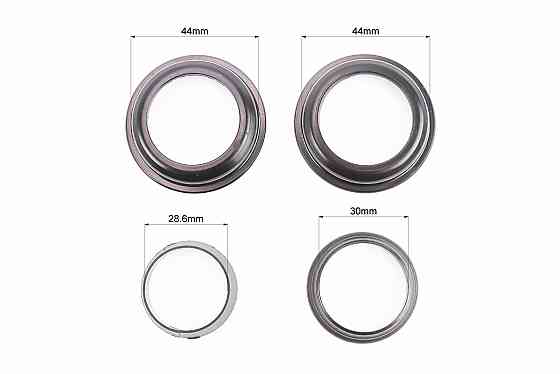 Кермова колонка 1-1/8" (44/28,6x44/30) безрізьбової вилки, напівінтегровані, висока, чорний H115MP Київ