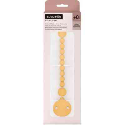 Кліпса для пустушок Suavinex силіконова, "Colour Essence"/мустард (401520) Вінниця