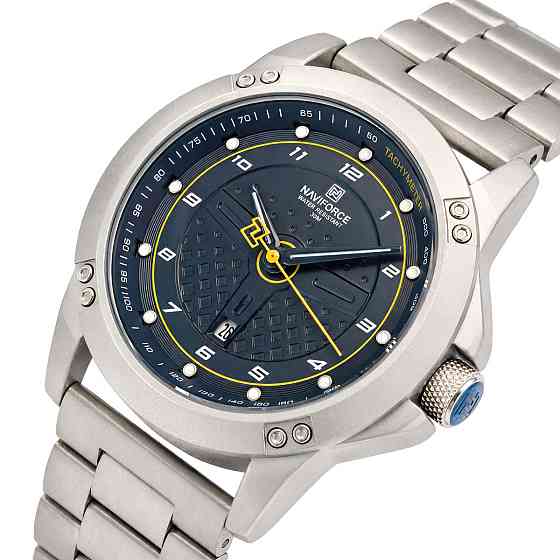 Годинник чоловічий наукові Naviforce Lagune Stainless Silver (2 ремінці) Вінниця