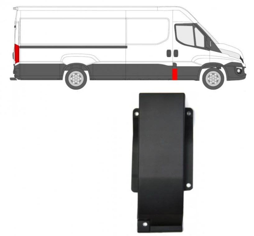 Накладка стійки кабіни GP Iveco Daily E6 права (5801521540) Київ - фото 2