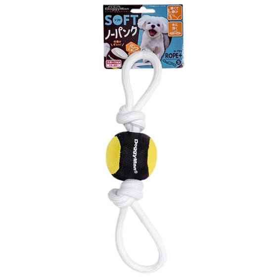 DoggyMan Soft Ball Loop ДОГГИМЭН МЯГКИЙ МЯЧ С КАНАТОМ игрушка для собак Киев