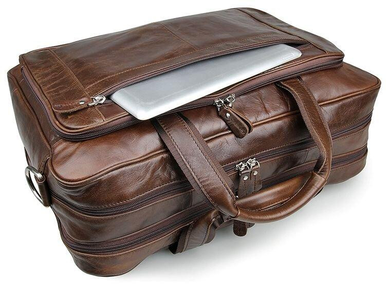 Сумка чоловіча для ноутбука 17 дюймів Коричнева (Vintage) Київ - фото 10