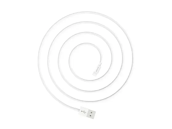 Кабель USB - Lightning Borofone BX22 1м 2А швидка зарядка для iPhone iPad шнур із захисним чіпом білий Одеса