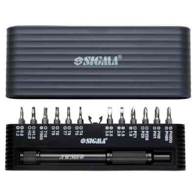Отвертка Sigma c битами 1/4" 24шт CrV для мобильных телефонов (пласт кейс) (4003251) Винница