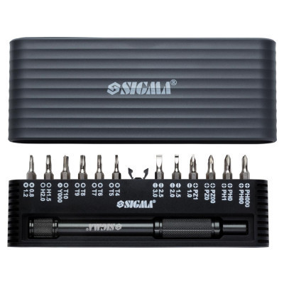 Викрутка Sigma з бітами 1/4 &quot;24шт CrV для мобільних телефонів (пласт кейс) (4003251) Вінниця - фото 6