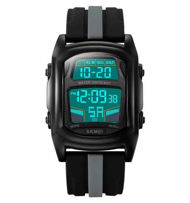 Годинник наручний чоловічий Skmei 2203 (Чорний з сірим) Вінниця - фото 4