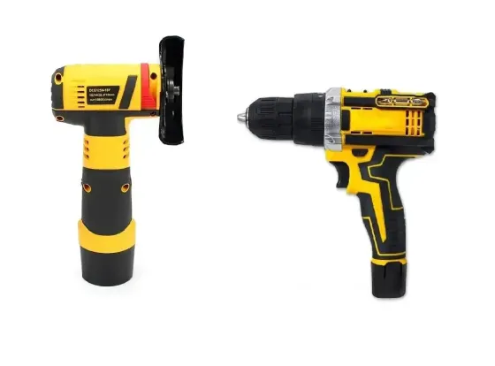 Набор аккумуляторного инструмента миниболгарка + шуруповёрт 12V (2 акб) Желтый Коломия