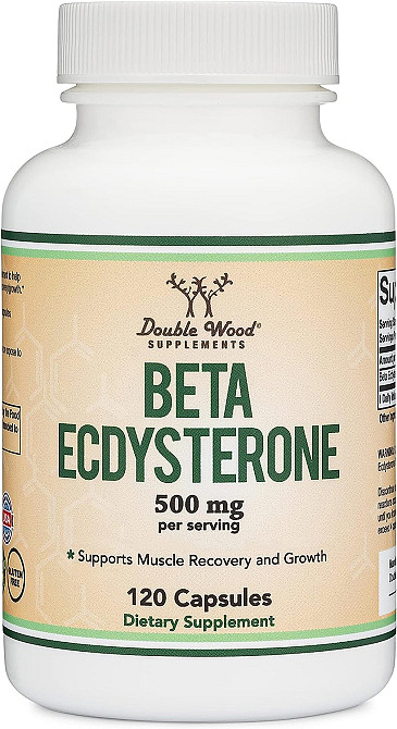 Бета-екдистерон Double Wood Supplements Beta Ecdysterone 500 mg 120 capsules Луцьк - фото 1