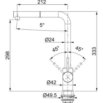 Змішувач Franke Lina L Pull Out (115.0668.383) Вінниця