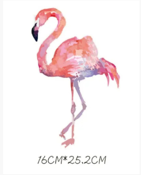 Термонаклейка на одежду модная Фламинго Киев - изображение 1