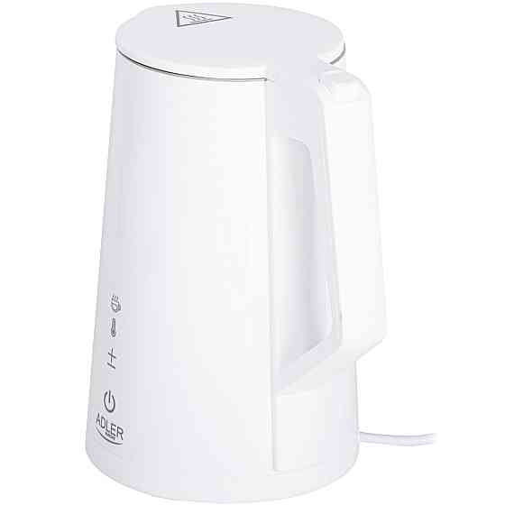 Електрочайник Adler AD 1345 white 1850-2200Вт/ 1.7л/ STRIX/ встановлення температури/ Вінниця
