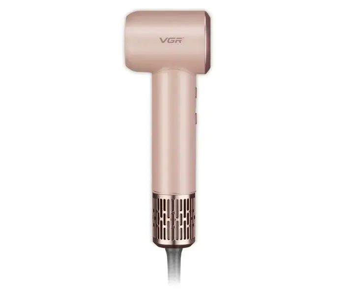 Фен для волосся VGR V-446 PINK: BLDC 110000 об/хв, іонізація, 1400 Вт, 350 г, 6 режимів, LED та магнітна насадка Одеса - фото 5
