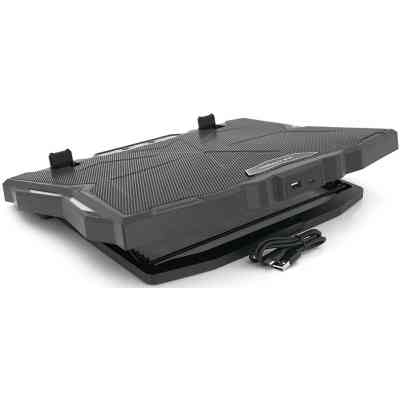 Подставка для ноутбука IceCoorel 10-17", 15*60mm 2500 RPM, TYPE-C+USB, 400x305x39mm, Black (K12) Винница