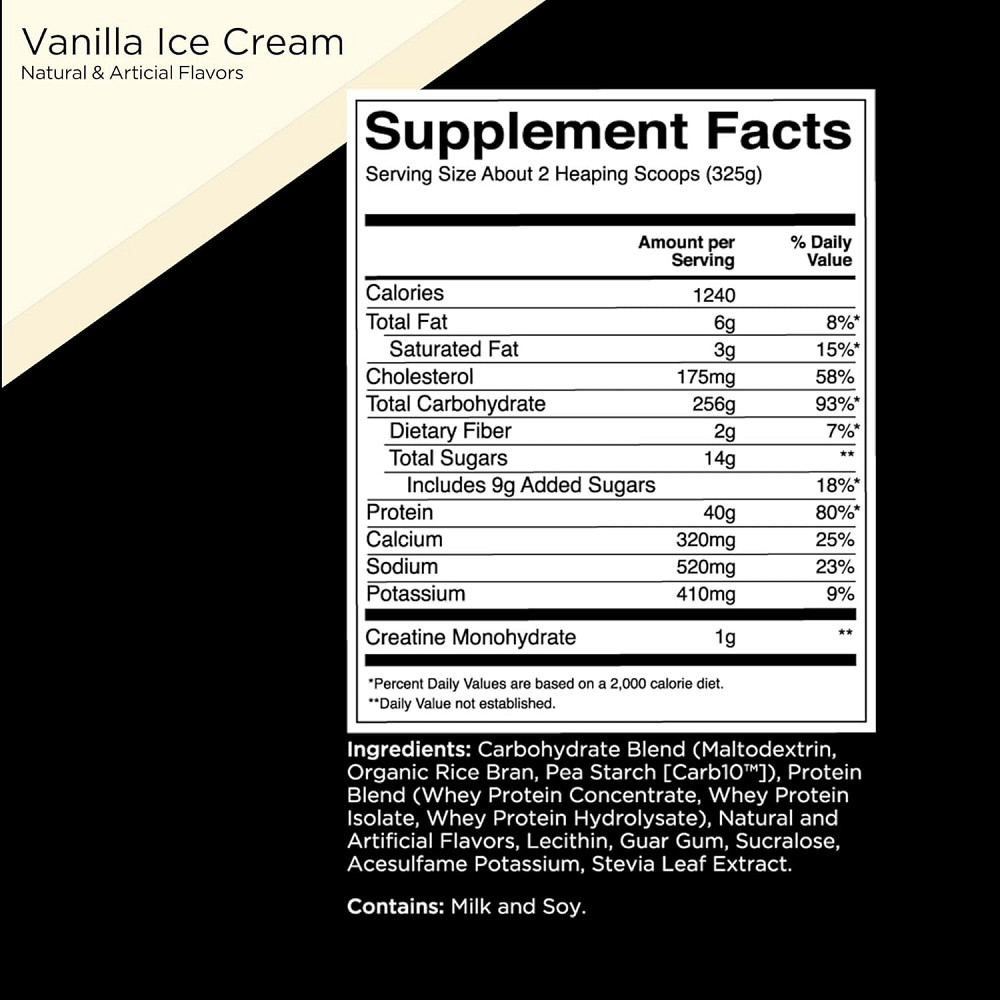 Гейнер Rule One Mass Gainer 5.25 kg (Vanilla Creme) Луцьк - фото 2