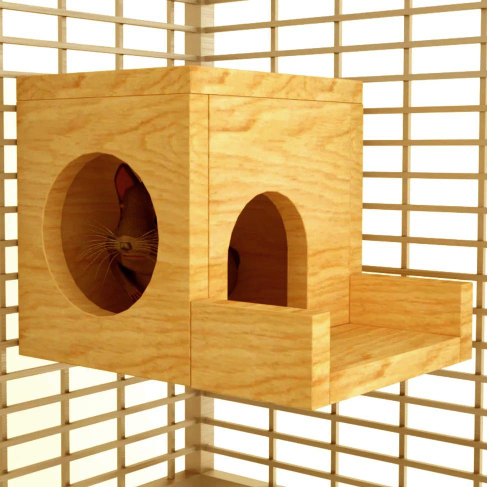 Домик для шиншиллы 