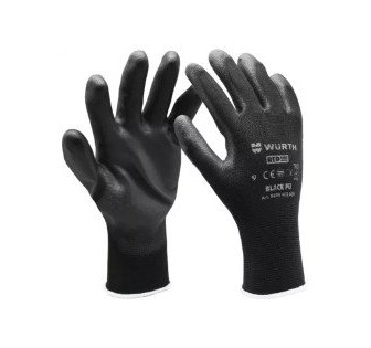 Рукавиці захисні з поліуретановим покриттям Wurth Spec-PU-Black пара, розмір 8 Львів - фото 1