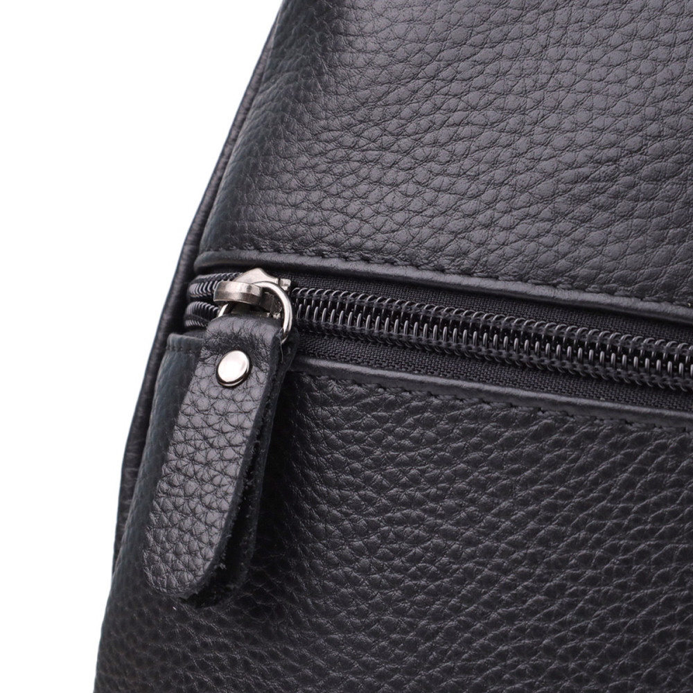 Чоловіча сумка через плече з натуральної шкіри Чорний (Vintage) Київ - фото 9