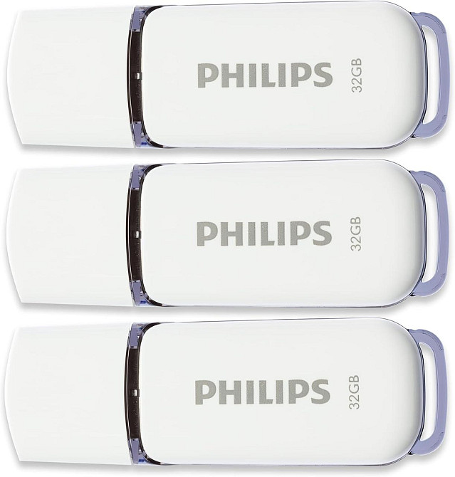 Флеш-накопитель Philips Snow 2.0 3×32GB бело-серый USB 2.0 чтение до 23MB/s портативный для хранения данных Киев - изображение 6