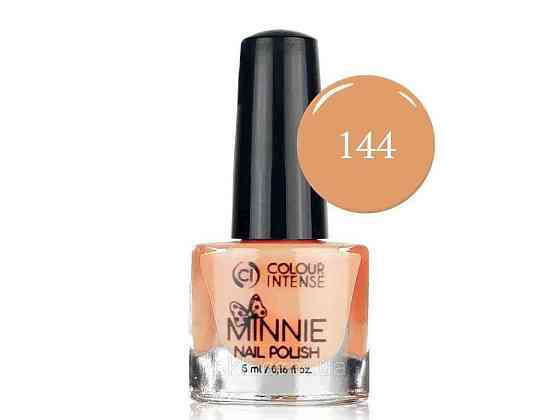 Лак для нігтів 5мл Мini 144 емаль персиковий світлий ТМ Colour INTENSE Solmir Київ
