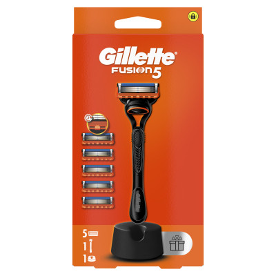 Бритва Gillette Fusion5 с 5 сменными картриджами + Подставка (8700216356794) Винница - изображение 2