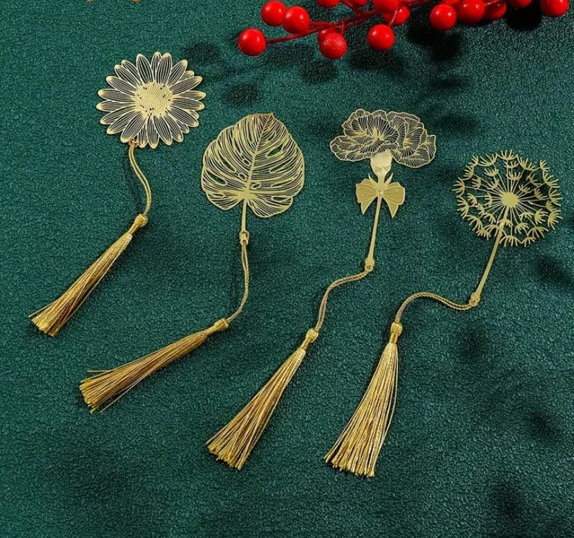 Винтажная металлическая закладка 