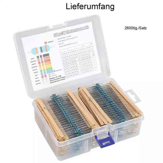 Набор резисторов 2600 шт, 1 Ом–3 МОм, 1% точность Киев