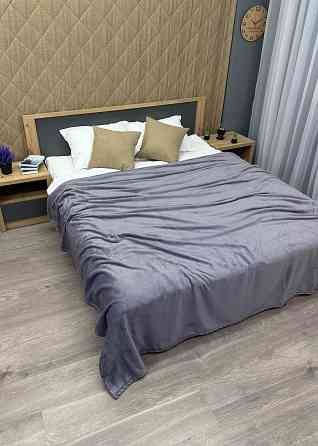 Плед-покривало Decorator WellSoft 200х220 см однотонний Бузково-сірий (87-182) Київ